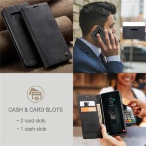 Luxury Flip Leather Cover for Samsung S10 and S10 Plus with Card Slots