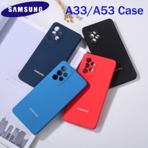 Samsung Galaxy A33 Silicone Case with Microfiber Lining