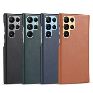 Samsung Galaxy S23 Ultra Luxury Leather ,Slim Non-Slip Soft Grip Shockproof Protective Cover