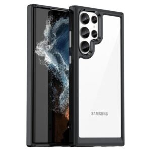 Premium Clear Case with Black edges Shockproof Cover