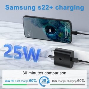 Samsung 25W Fast Charger PD Adapter with Type-C to C Cable