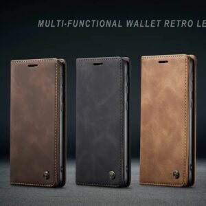 Magnetic Closure Flip Leather case