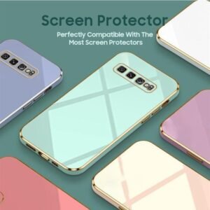 Gold Edge Edition Soft Silicone Case for Samsung Galaxy S10 Plus