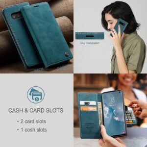 Caseme Flip Leather Cover for Samsung S8,S8+ and S10 5G