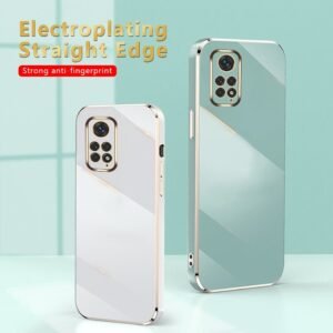 Luxury Ultra Thin Gold Plated Case For Xiaomi Redmi Note 11 Pro 5G Plus 6D Screen Protector