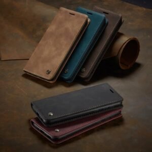 Premium Magnetic Flip Leather Cover