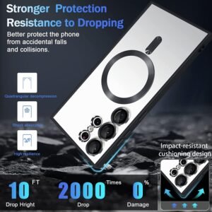 Samsung Galaxy S23,S23+ and S23 Ultra Magsafe Magnetic Transparent Phone Case