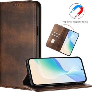 Magnetic Closure Flip Leather Case