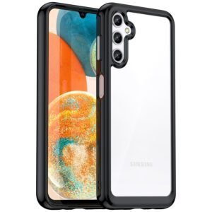 Transparent Shockproof Cover with Black Edges Plus Screen Protector