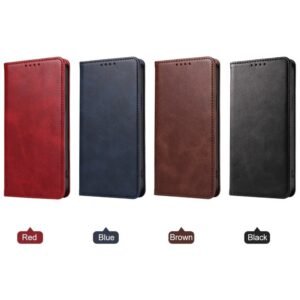 Calf Texture Magnetic Flip Leather Phone Case