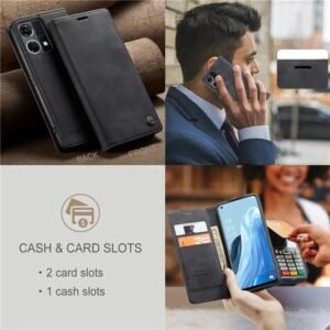 Luxury Flip Leather Case for OPPO Reno7 and OPPO F21 Pro