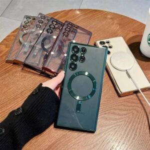 Luxury Electroplated Transparent Magsafe Case