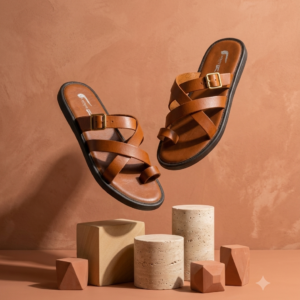Men’s Toe-Ring Cross-Strap Casual Sandals