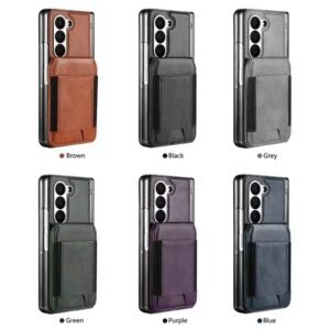 Detachable Magnetic Wallet Case with Hinge and Screen Protector