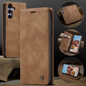 Premium Flip Leather case for Samsung S24,S24+,S24 FE,S25,S25+,S25 FE