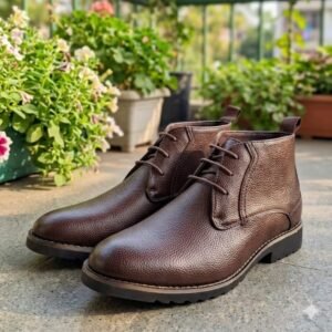 Premium Pebble-Grain Chukka Boots