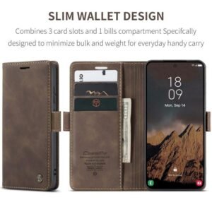 Premium Magnetic Flip Leather Cover for Samsung S26,S26 Plus and S26 Ultra
