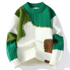 The Atelier Whipstitch Patchwork Knit