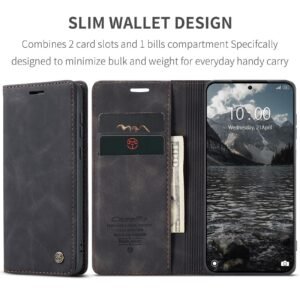 Premium Magnetic Flip Leather Case for Tecno Spark 50 Series and Camon 50 Series - The Ultimate All-in-One Carry, Black
