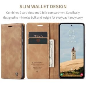 Premium Magnetic Flip Leather Case for Tecno Spark 50 Series and Camon 50 Series - The Ultimate All-in-One Carry, Brown