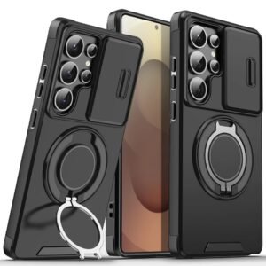 Camera Protection Ring Holder Case for Samsung S25 Ultra,S24 Ultra and S25 Ultra